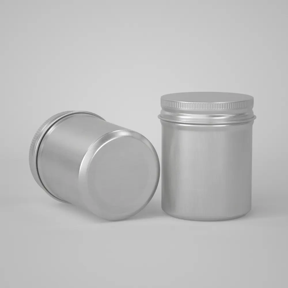 60毫升食品級茶糖金屬鋁罐，附無縫螺旋蓋