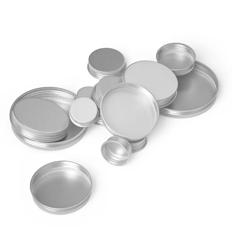 可回收銀色鋁製螺旋蓋