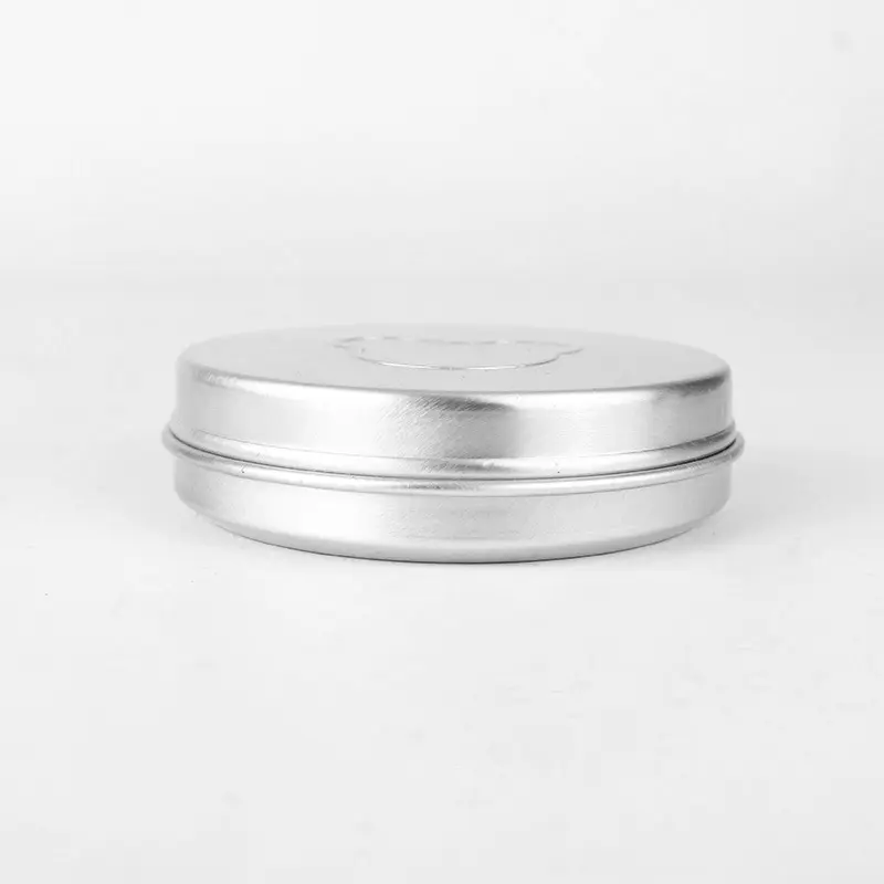 30毫升工廠罐化妝品罐銀色錫盒OEM容器肥皂包裝